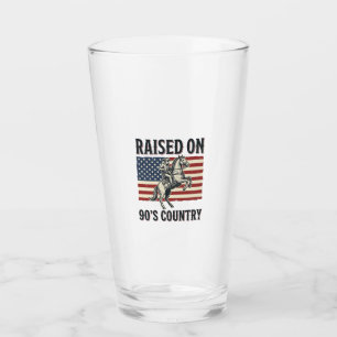Raised On 90s Country Cowboy Western Shirt Design_ Glass