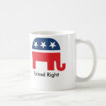 Raised Right Funny Republican Coffee Mug<br><div class="desc">Perfect gift for a coffee drinker who was raised right.</div>