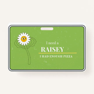 Raisey badge