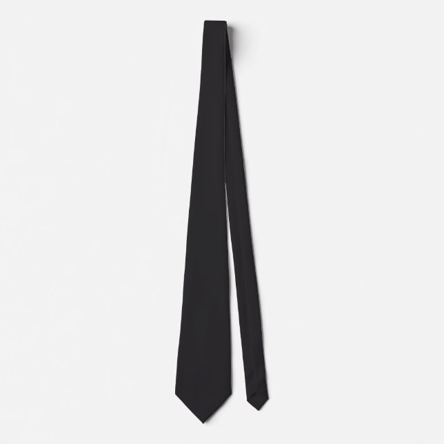 Raisin Black Solid Colour Tie (Front)