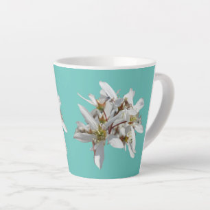 Raisin Blossom Cust. Blue Latte Mug