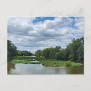 Raisin River, Monroe, Michigan Postcard