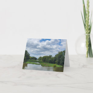 Raisin River, Monroe, Michigan Thank You Card