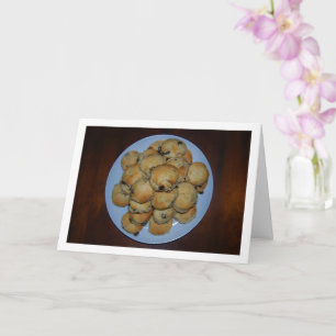 Raisin Scones on Plate Card