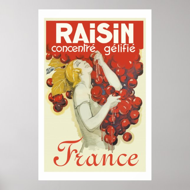 Raisin (Vintage french ad) Poster (Front)