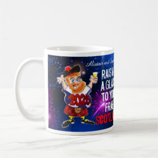 Raising a glass to you from Scotland Coffee Mug