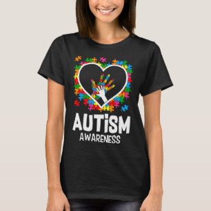 Raising Autism Awareness Autism Hand Supportive Me T-Shirt