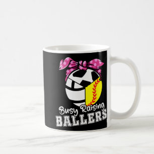 Raising Ballers - Funny Softball Volleyball Soccer Coffee Mug
