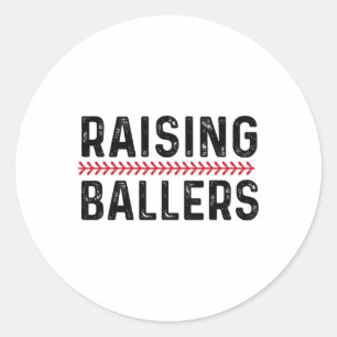 Raising Byllers Funny Mom Bysebyll Classic Round Sticker
