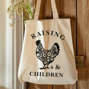 Raising Chickens & Children Wildflower Homestead Tote Bag