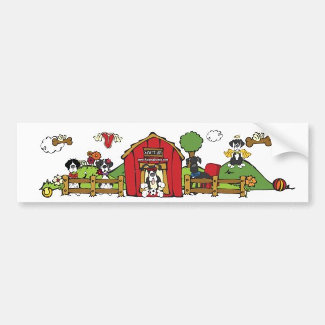Raising Danes Sanctuary Bumper Sticker (Front)