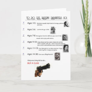 Raising Daughters 101 Card