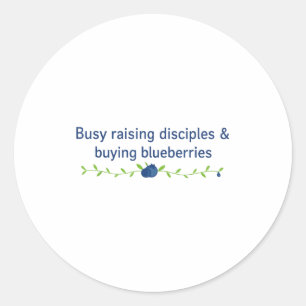 Raising Disciples, Christian Faith And Bible Verse Classic Round Sticker