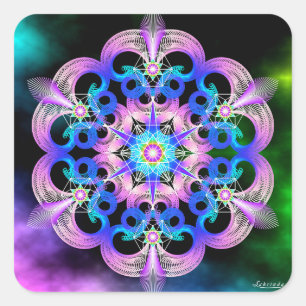 Raising Frequencies Square Sticker