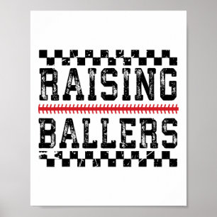 Raising Llers Funny Sell Footll Sports Mom Dad Poster