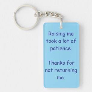 Raising me keychain
