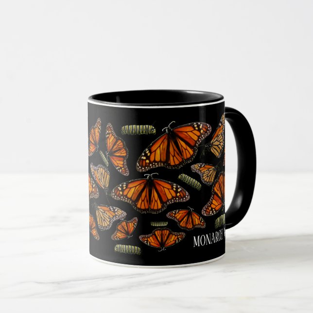 Raising Monarch Caterpillars Monarch Butterfly Mom Mug (Front Right)