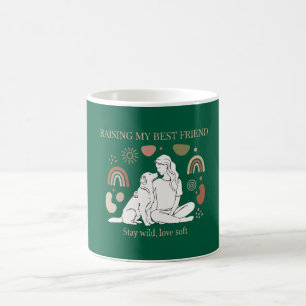 Raising My Best Friend Boho Dog Mom Coffee Mug