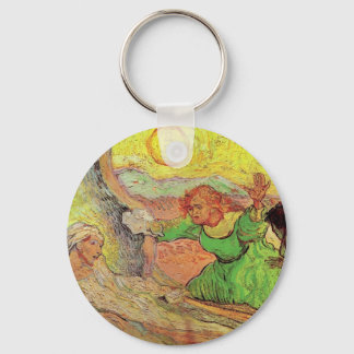 Raising of Lazarus after Rembrandt by van Gogh Keychain