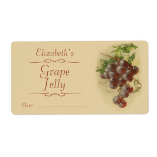 Raisins mettant en boîte l'étiquette