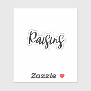 Raisins Storage Sticker