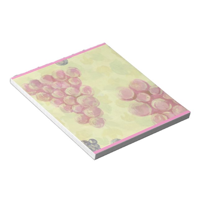 Raisins Sur Le Bloc-Notes Feuille (Incliné)