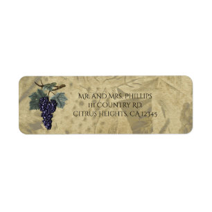 Raisins Violets Rustique Vintage
