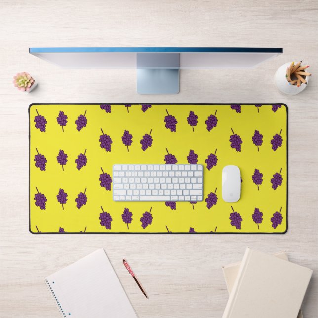 Raisins violets sur le jaune (Bureau 1)
