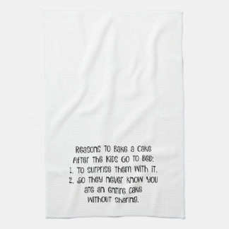 Raisons de faire un gâteau - serviette de cuisine