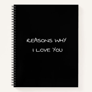 Raisons pour lesquelles je t'aime Carnet
