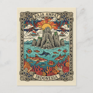 Raja Ampat Indonesia Postcard