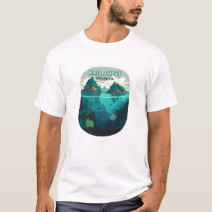 Raja Ampat Indonesia Underwater Scuba Retro T-Shirt