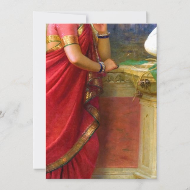 Raja Ravi Varma - Hamsa Damayanti Invitation (Front)