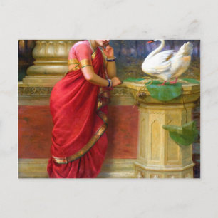 Raja Ravi Varma - Hamsa Damayanti Postcard