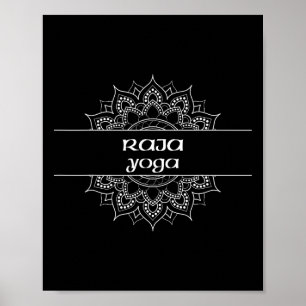 Raja Yoga Type Mandala Graphic Poster