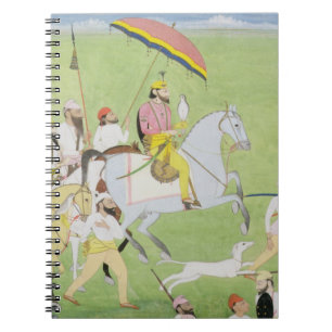 Rajah Dhian Singh (1796-1840) hunting with compani Notebook