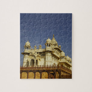 Rajasthan, India A woman standing at and accient Jigsaw Puzzle