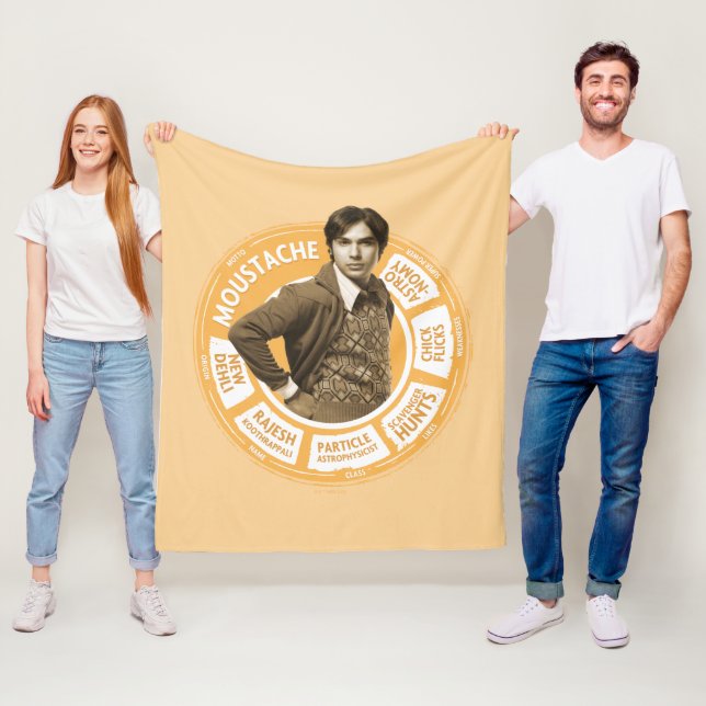 Rajesh Info Graphic Fleece Blanket (In Situ)