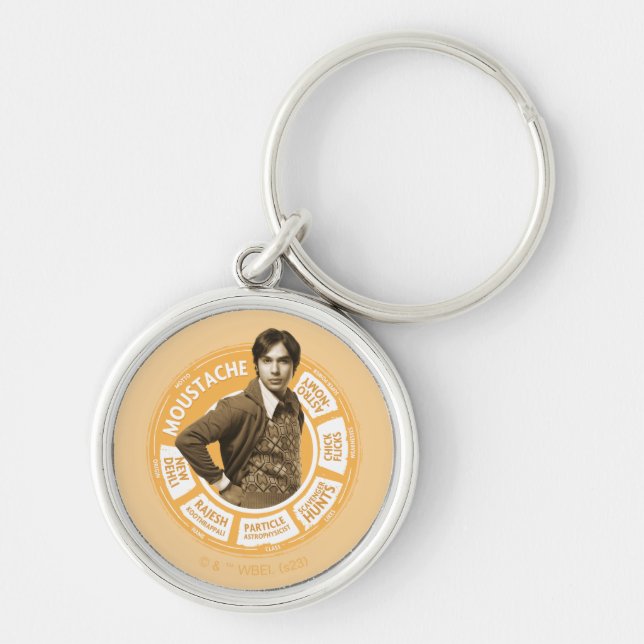 Rajesh Info Graphic Keychain (Front)