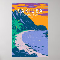Rakiura National Park New Zealand Vintage 