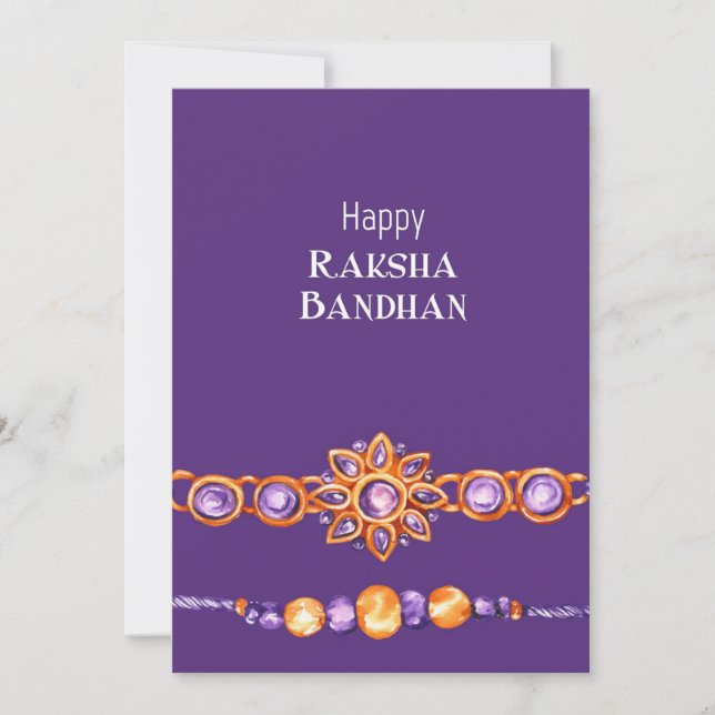 Raksha Bandhan Bracelets Greeting Card (Front)