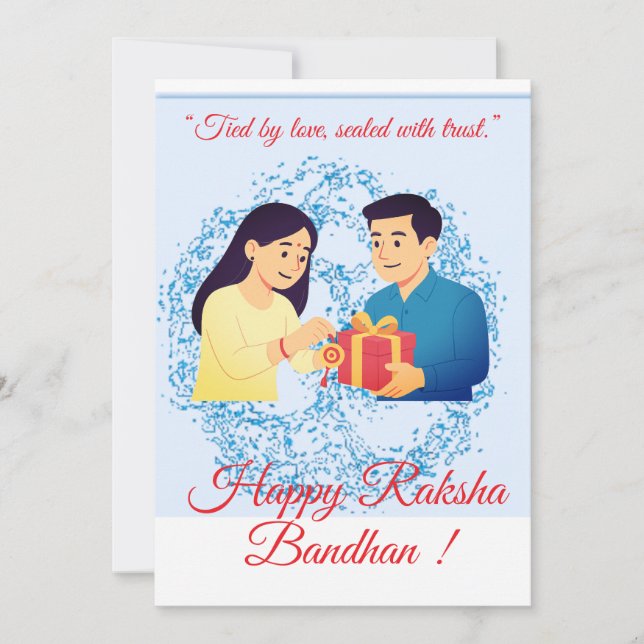 Raksha Bandhan Card (Front)
