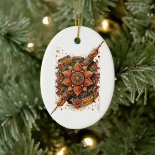 Raksha Bandhan Celebration  Ceramic Ornament