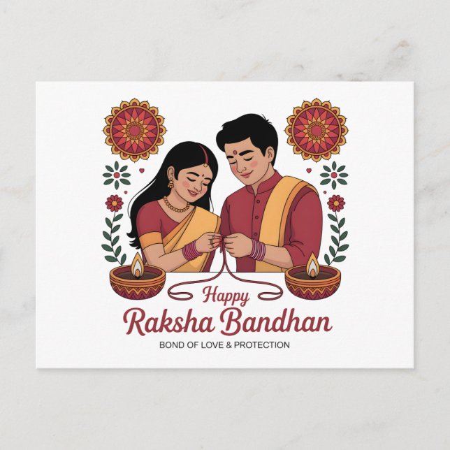 Raksha Bandhan Postcard (Front)
