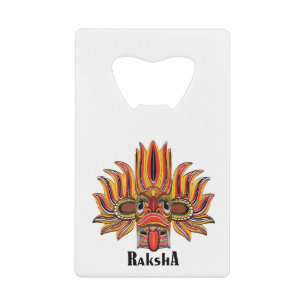 Raksha Mask Credit Card Bottle Opener