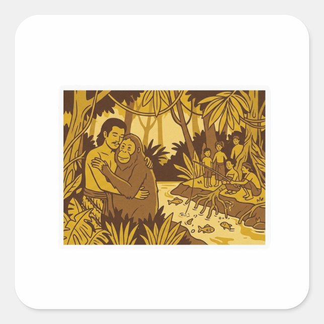 Rakup Beliang Square Sticker (Front)