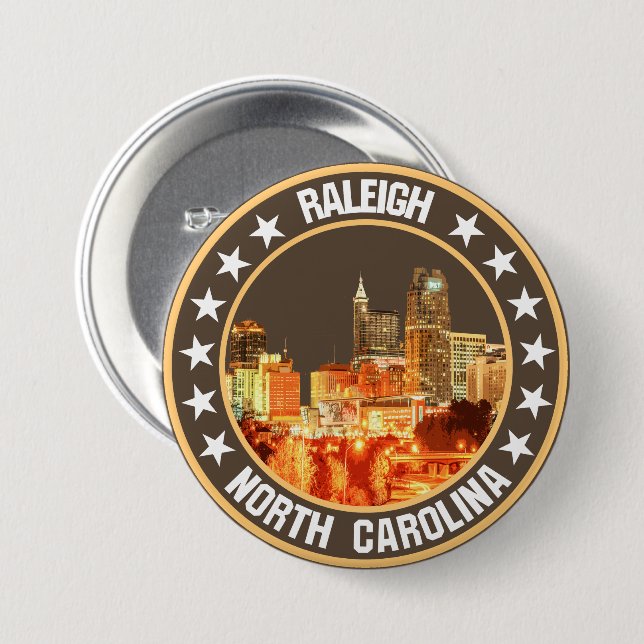 Raleigh                                            3 inch round button (Front & Back)