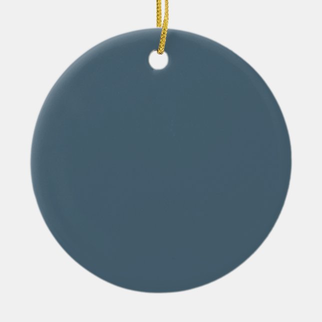 Raleigh Blue Background. Chic Fashion Colour Trend Ceramic Ornament (Front)