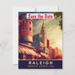 Raleigh Historic Tower Classic wedding Invitation