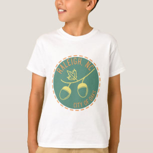 Raleigh NC City of Oaks Acorn T-Shirt